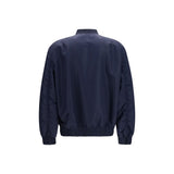 Valentino Blue Polyamide Bomber
