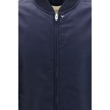 Valentino Blue Polyamide Bomber