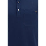Valentino Blue Cotton Polo Shirt
