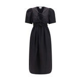 Ganni Black Cotton Casual Dress