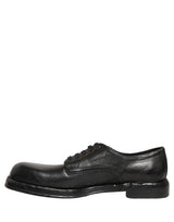Dolce & Gabbana Black Leather Lace Up Derby Dress Men Shoes