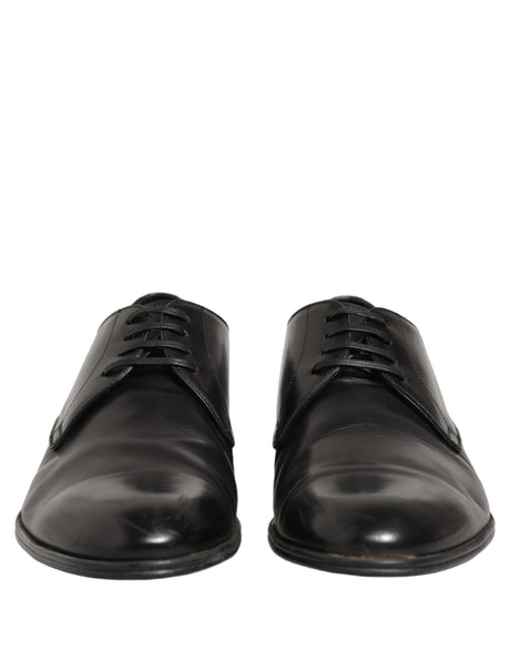 Dolce & Gabbana Dress Black Leather Lace Up Derby Shoes