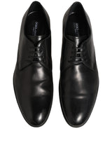 Dolce & Gabbana Dress Black Leather Lace Up Derby Shoes