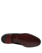 Dolce & Gabbana Black Velvet Loafers Formal Men Dress Shoes