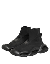 Dolce & Gabbana Black Slip On Wave Socks Men Sneakers Shoes