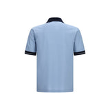 Ferragamo Blue Cotton Polo Shirt