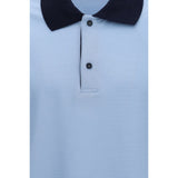 Ferragamo Blue Cotton Polo Shirt