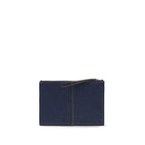 Fendi Blue Cotton Clutch Bag
