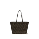 Fendi Brown Fabric Shoulder Bag