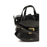 Balmain Black Calf Leather Bos Taurus Shoulder Bag