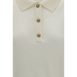 Balmain White Wool Oves Aries Polo Shirt