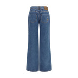 Balmain Blue Cotton Jeans Denim