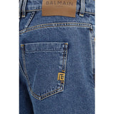 Balmain Blue Cotton Jeans Denim
