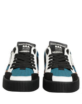 Dolce & Gabbana Multicolor Leather MIAMI Low Top Men Sneakers Shoes