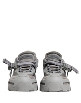 Dolce & Gabbana Gray Airmaster Panelled Low Top Men Sneakers Shoes