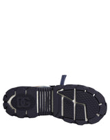 Dolce & Gabbana Blue Airmaster Panelled Low Top Denim Sneakers Shoes
