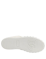 Dolce & Gabbana White Leather Low Top Lace Up Sneakers Shoes