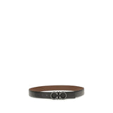 Ferragamo Blue Calf Leather Bos Taurus Regular Belt