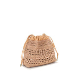 Chloé Beige Raffia Shoulder Bag
