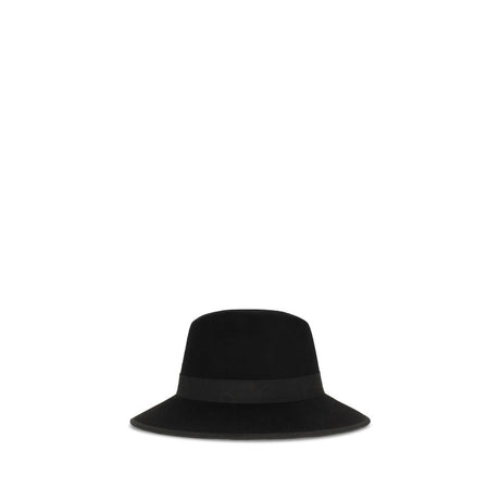 Valentino Garavani Black Cotton Fedora