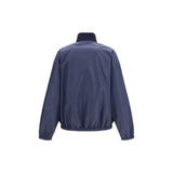 Miu Miu Blue Polyester Full-Length Jacket