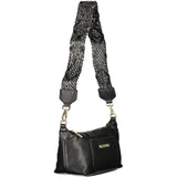 Mario Valentino Nero Polyurethane Women's Bag with Adjustable Shoulder Strap