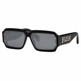 Philipp Plein Black Acetate Sunglasses