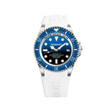 Bobroff White Rubber Sport Watch