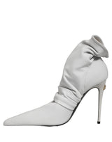 Dolce & Gabbana Gray Stretch Socks Heels Ankle Boots Shoes