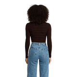 Morgan De Toi Brown Viscose Turtleneck
