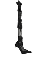 Dolce & Gabbana Black Over The Knee Sock Pumps Boots Shoes