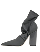Dolce & Gabbana Gray Stretch Socks Heels Ankle Boots Shoes