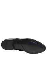Dolce & Gabbana Black Leather Lace Up Derby Dress Shoes