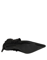 Dolce & Gabbana Black Stretch Socks Heels Ankle Boots Shoes