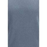 Brunello Cucinelli Blue Cotton Polo Shirt
