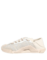 Dolce & Gabbana White Lace NS1 Low Top Sneaker Sports Shoes