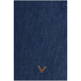 Valentino Blue Cotton Casual Dress