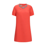 Valentino Multicolor Wool Oves Aries Casual Dress