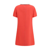 Valentino Multicolor Wool Oves Aries Casual Dress