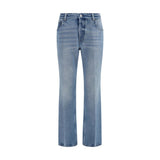Miu Miu Blue Cotton Relaxed Fit Jeans