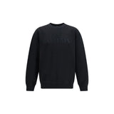 Balmain Black Cotton Sweatshirt