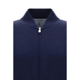 Brunello Cucinelli Blue Cotton Sweatshirt