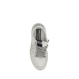 Golden Goose Silver Calf Leather Bos Taurus Low Top Sneakers