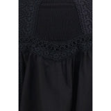Charo Ruiz Black Cotton Mini Skirt