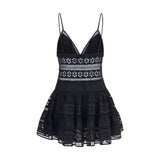 Charo Ruiz Black Cotton Casual Dress