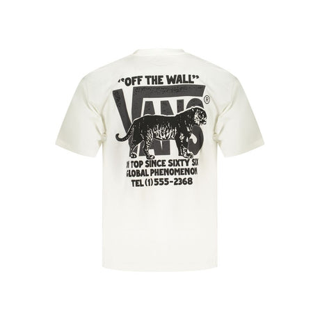 Vans White Cotton Men's T-Shirt