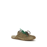 Miu Miu Beige Calf Leather Bos Taurus Athletic Sneakers