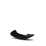 Gucci Black Calf Leather Bos Taurus Ballet Flats