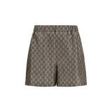 Gucci Beige Silk Bermuda Shorts