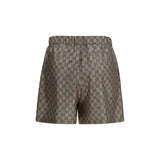 Gucci Beige Silk Bermuda Shorts